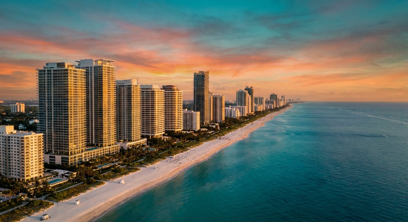 Miami coastline